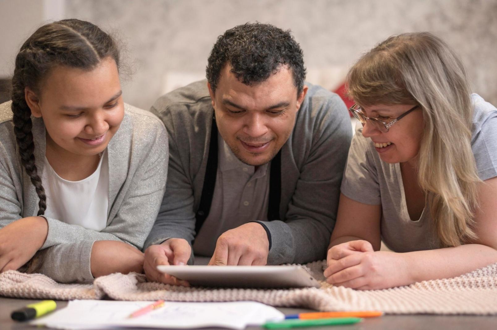 Financial analysis workshop session with participants reviewing budget variance reports